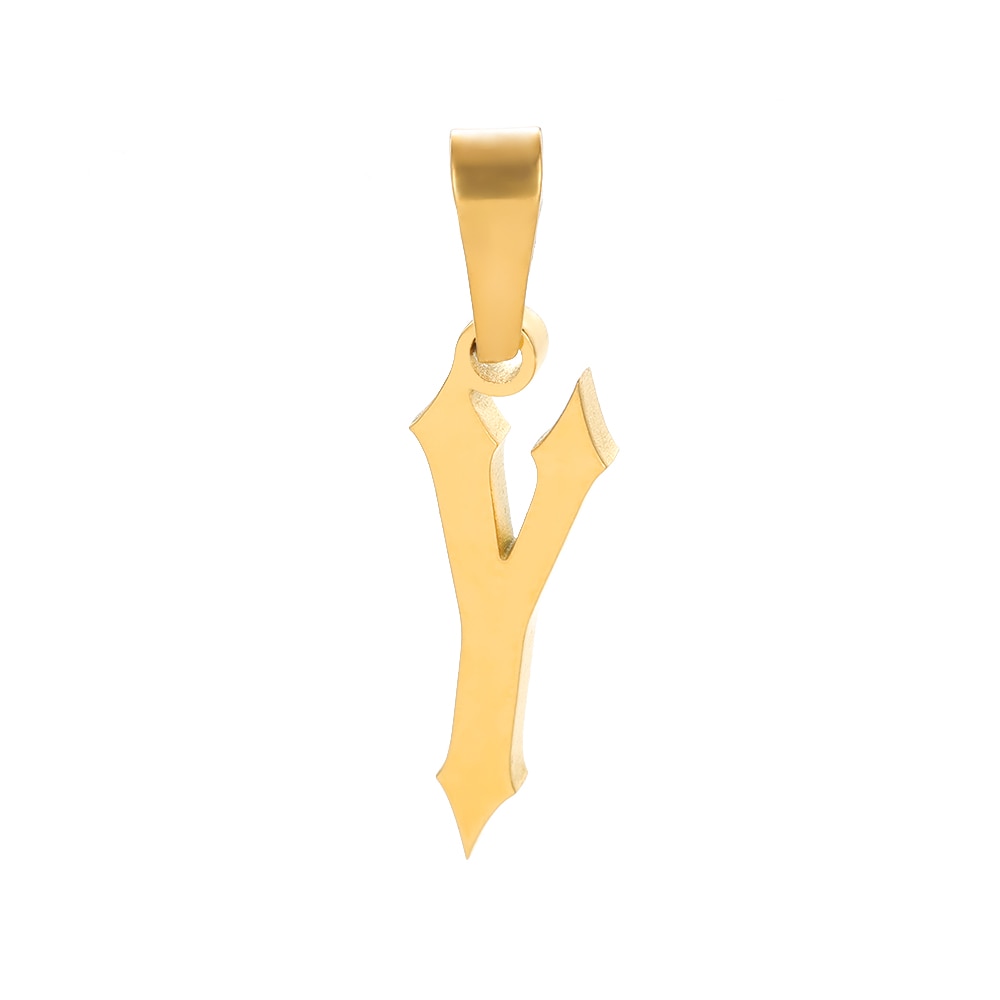 Slim Old English Necklace