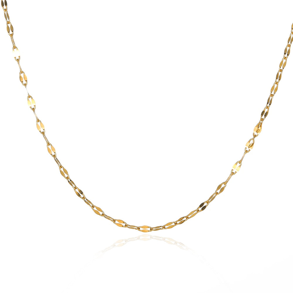 Slim Old English Necklace