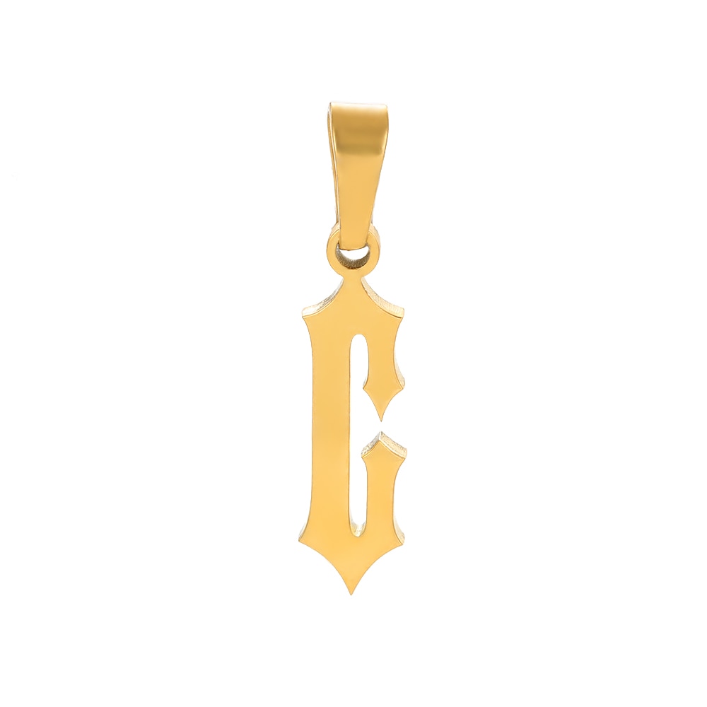Slim Old English Necklace