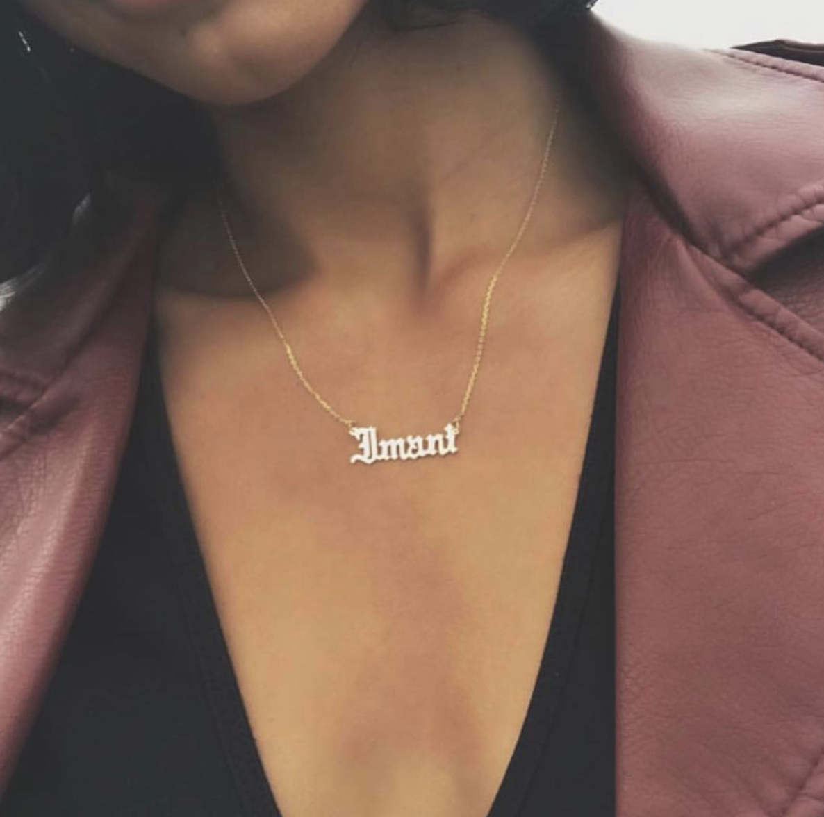 Old English Custom Necklace (12 Letters)