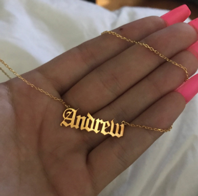 Old English Custom Necklace (12 Letters)