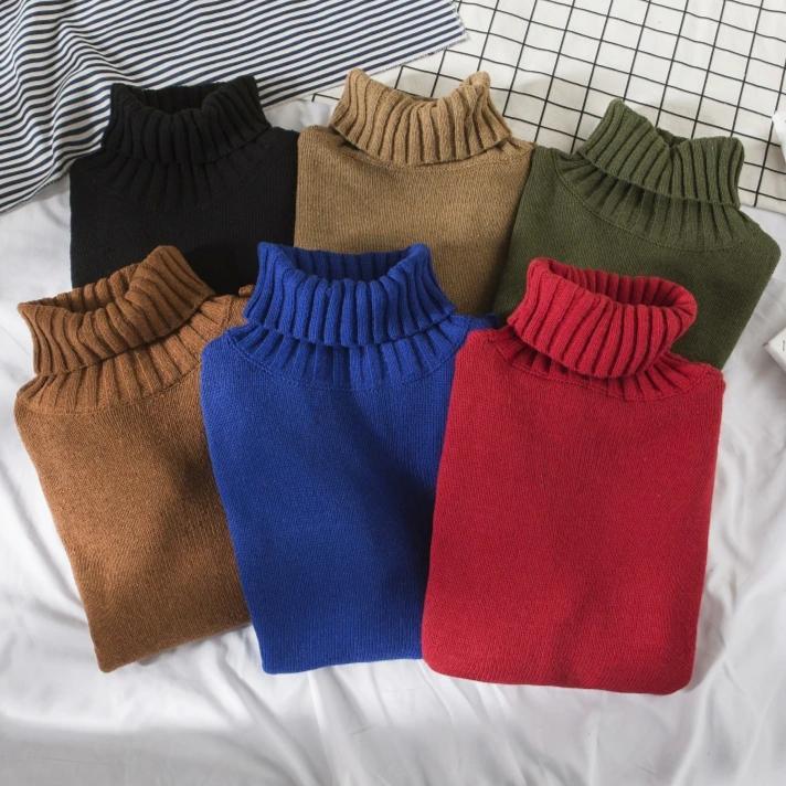 Double Double Knit Turtleneck Sweater