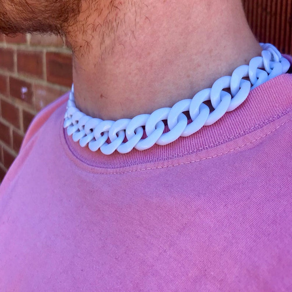 Thick Acrylic Cuban Link Chains