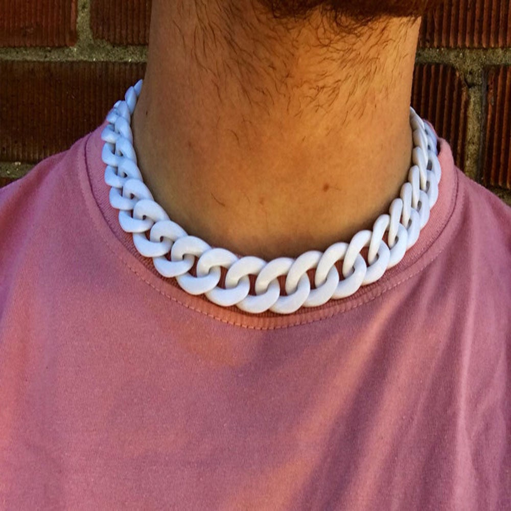 Thick Acrylic Cuban Link Chains