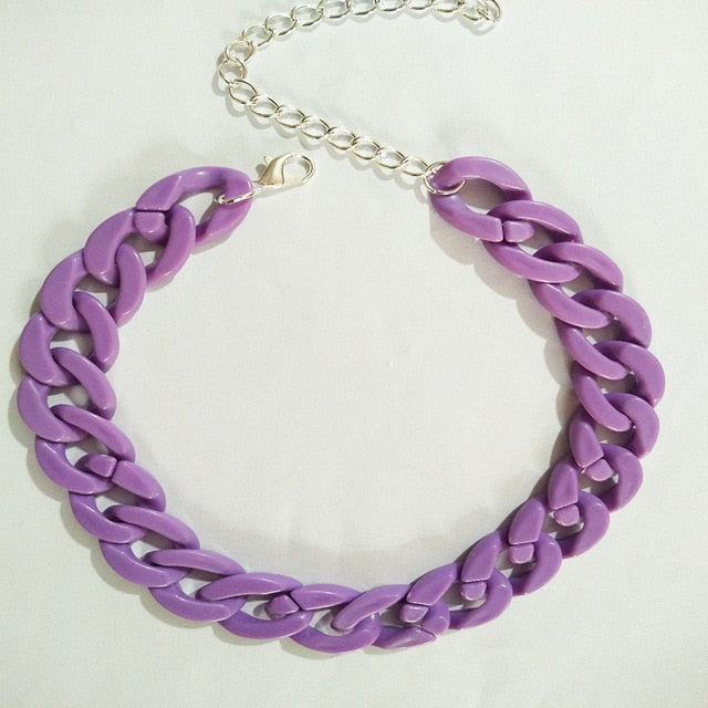 Thick Acrylic Cuban Link Chains