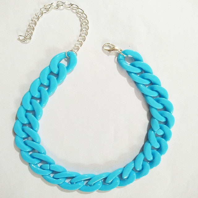 Thick Acrylic Cuban Link Chains