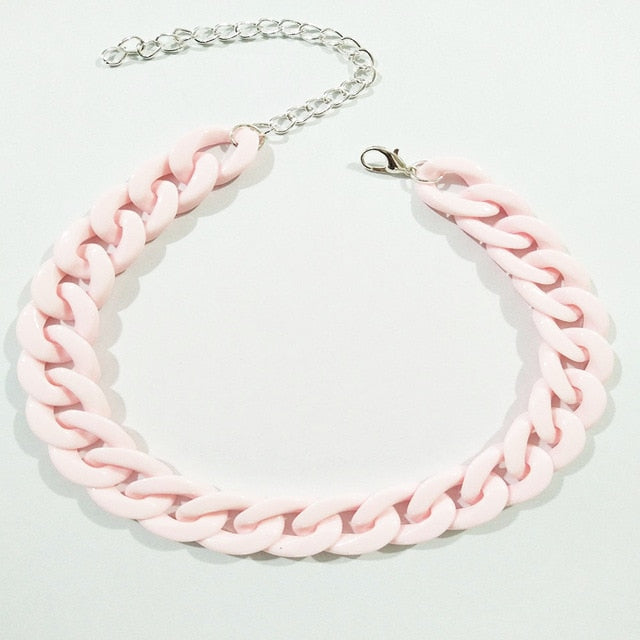 Thick Acrylic Cuban Link Chains