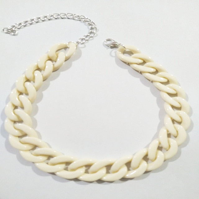 Thick Acrylic Cuban Link Chains