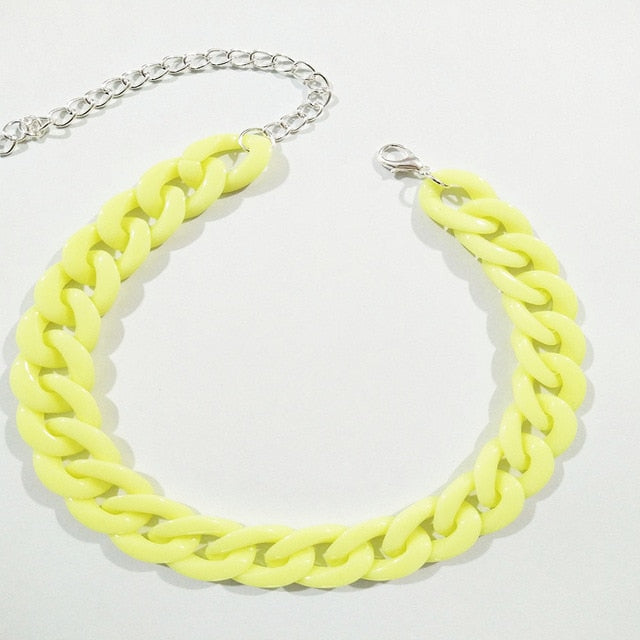 Thick Acrylic Cuban Link Chains
