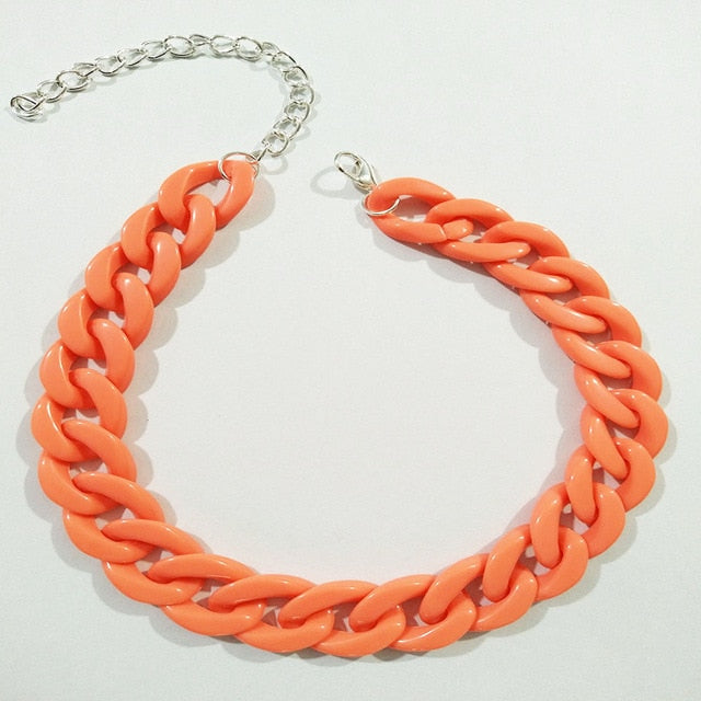 Thick Acrylic Cuban Link Chains