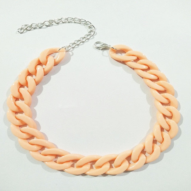 Thick Acrylic Cuban Link Chains
