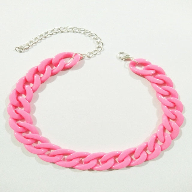 Thick Acrylic Cuban Link Chains