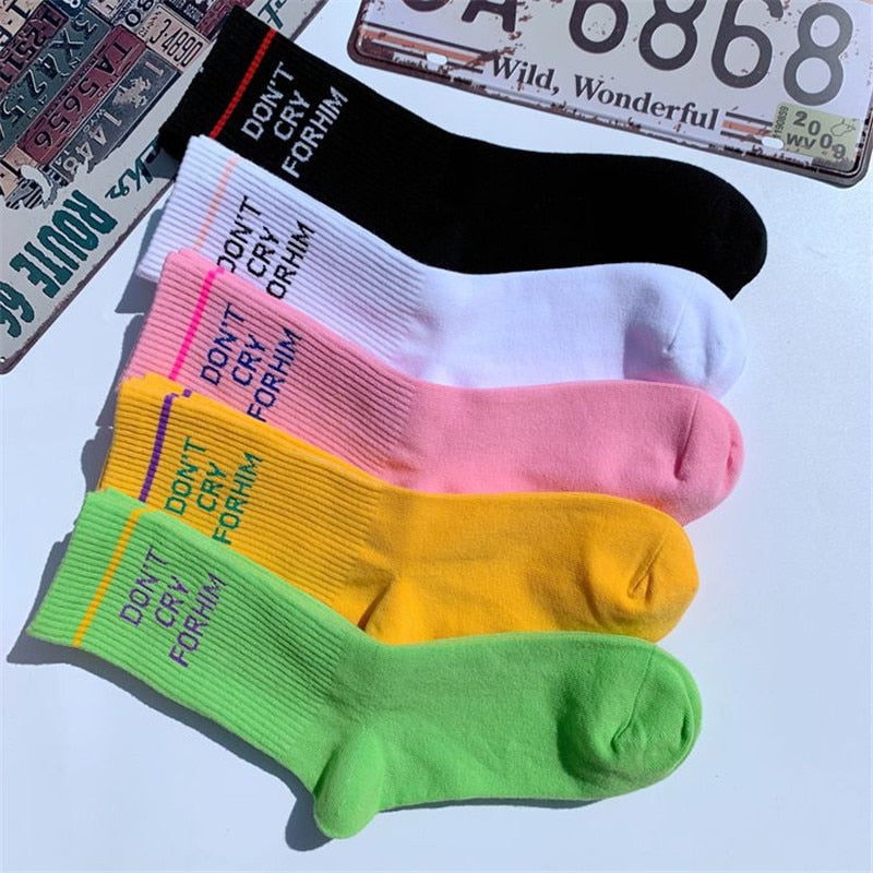 Don't Cry For Him' Socks