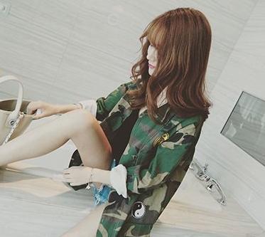 Patched Camouflage Jacket