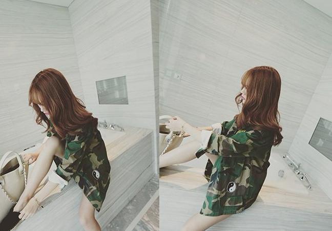 Patched Camouflage Jacket
