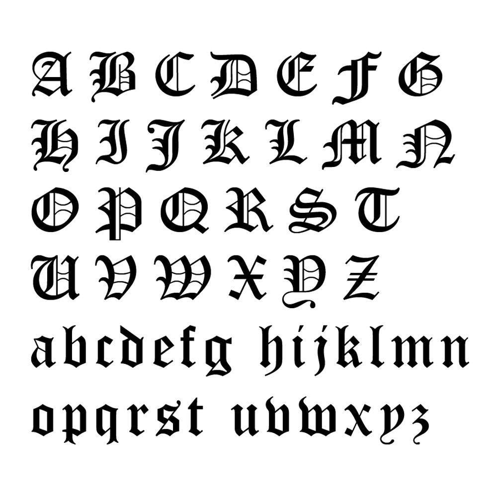Old English Custom Necklace (12 Letters)