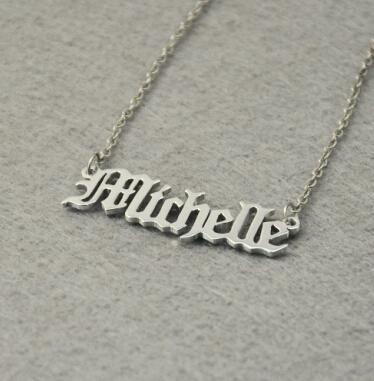 Old English Custom Necklace (12 Letters)