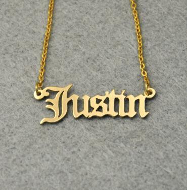 Old English Custom Necklace (12 Letters)
