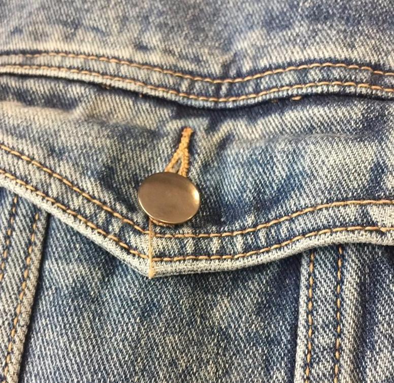 Denim Jacket With Faux Hood