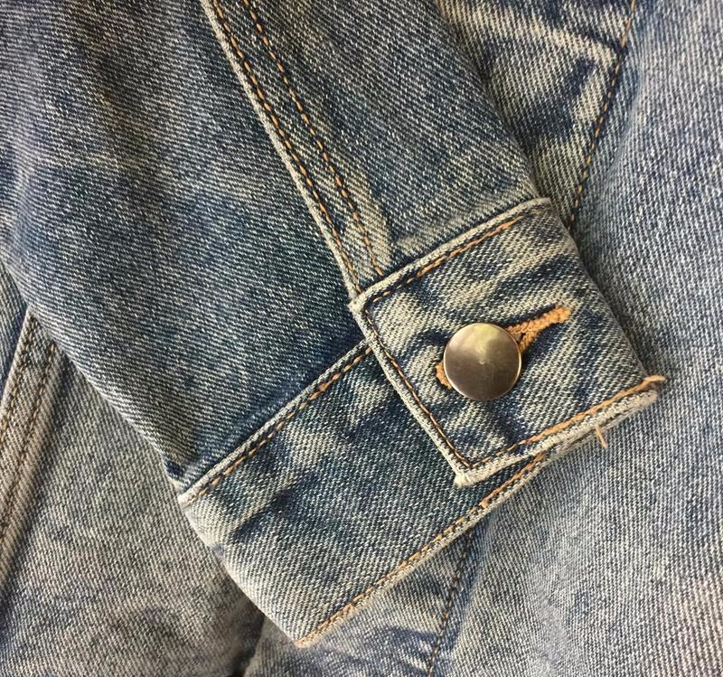 Denim Jacket With Faux Hood