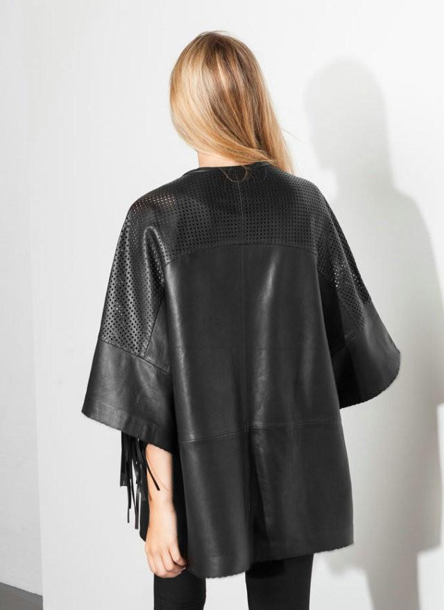 Slim Tassel Leather Jacket