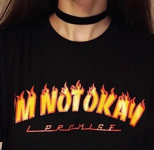 I'm Not Okay' Thrasher Tee