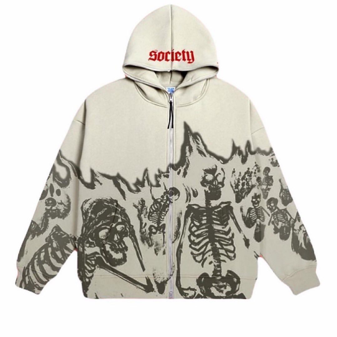 Broken Planet' Zip Up Hoodie
