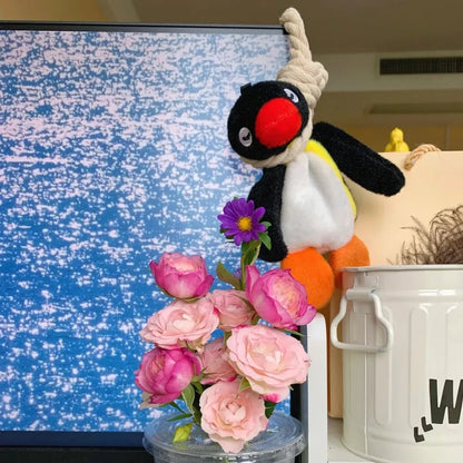 Depressed Penguin Plush Keychain