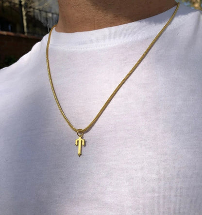 Slim Old English Necklace