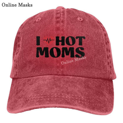 I Love Hot Dads Hat