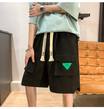 Wide Leg Waffle Shorts