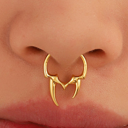Thorn Faux Septum Ring