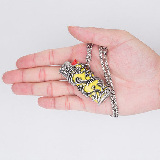 Small Bic Lighter Holder Necklace
