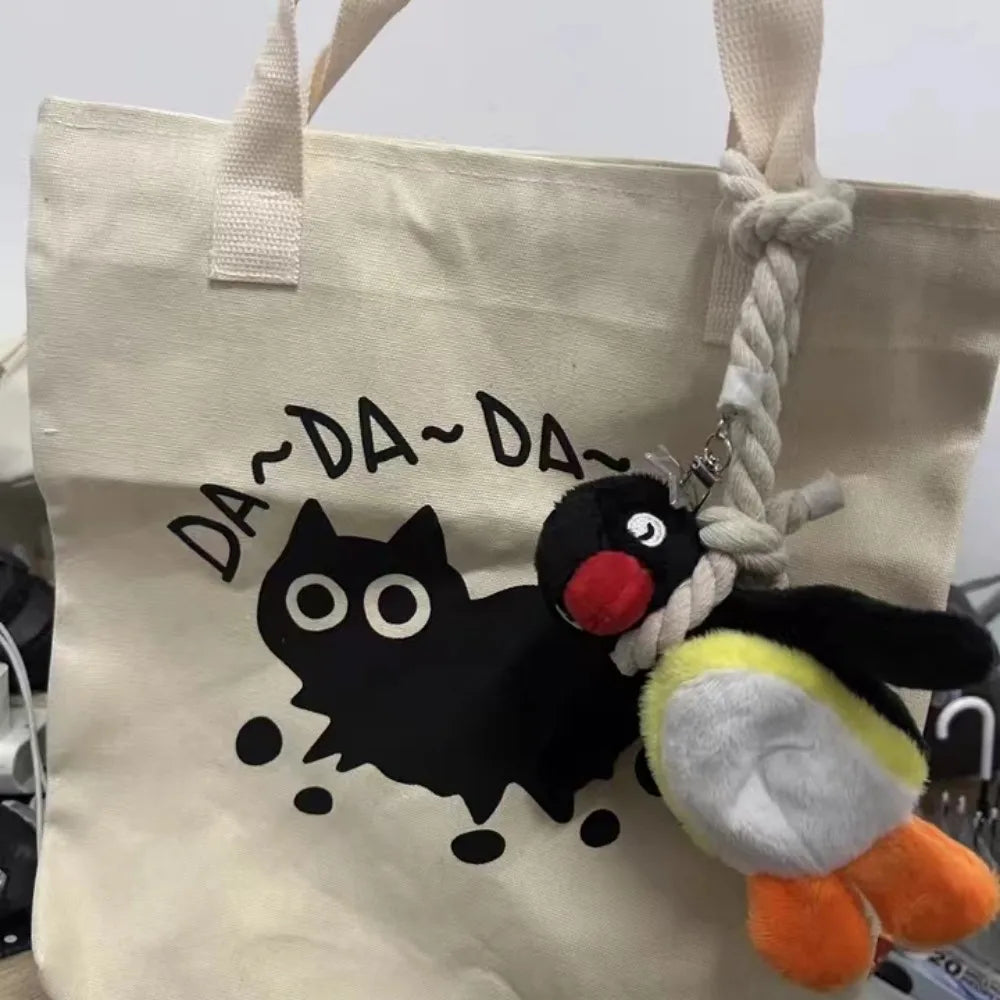 Depressed Penguin Plush Keychain