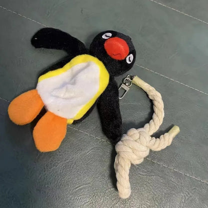Depressed Penguin Plush Keychain