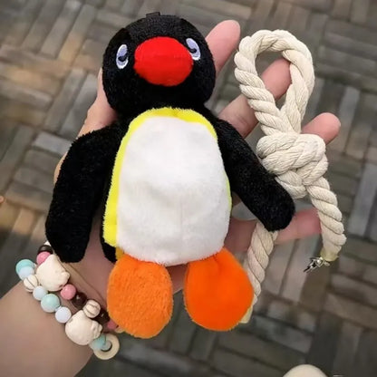 Depressed Penguin Plush Keychain