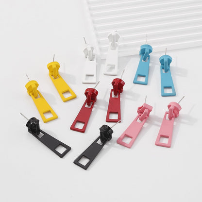 Zipper Stud Earring