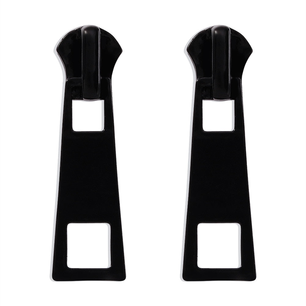 Zipper Stud Earring