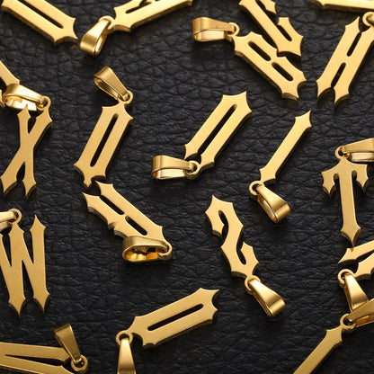 Slim Old English Necklace