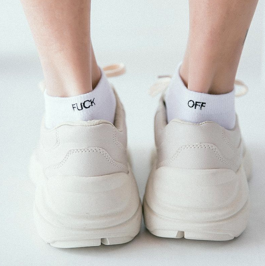 Fuck Off' Ankle Socks