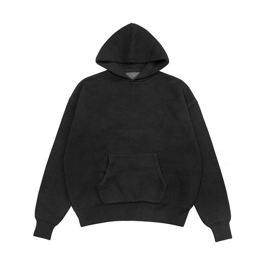 Oversized Knitted Oversized Pullover Hoodie