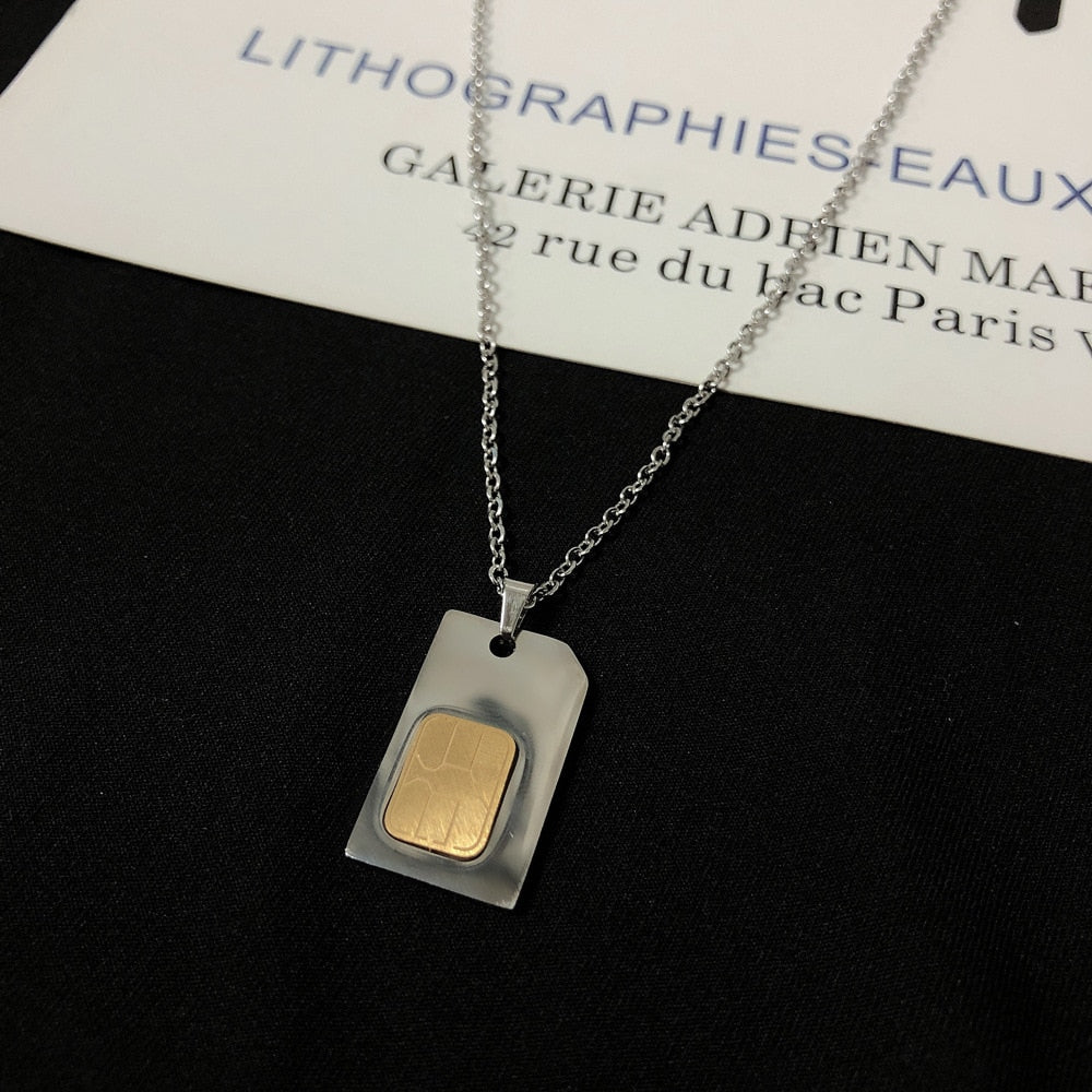 SIM Card Necklace