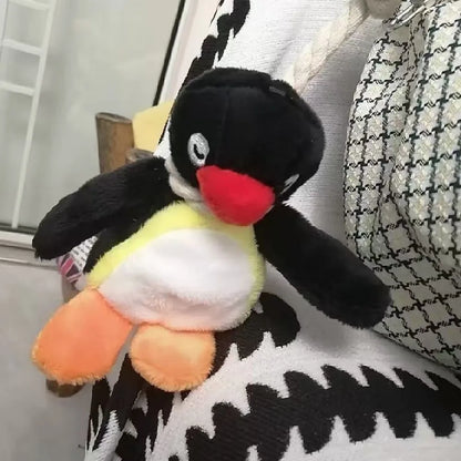 Depressed Penguin Plush Keychain