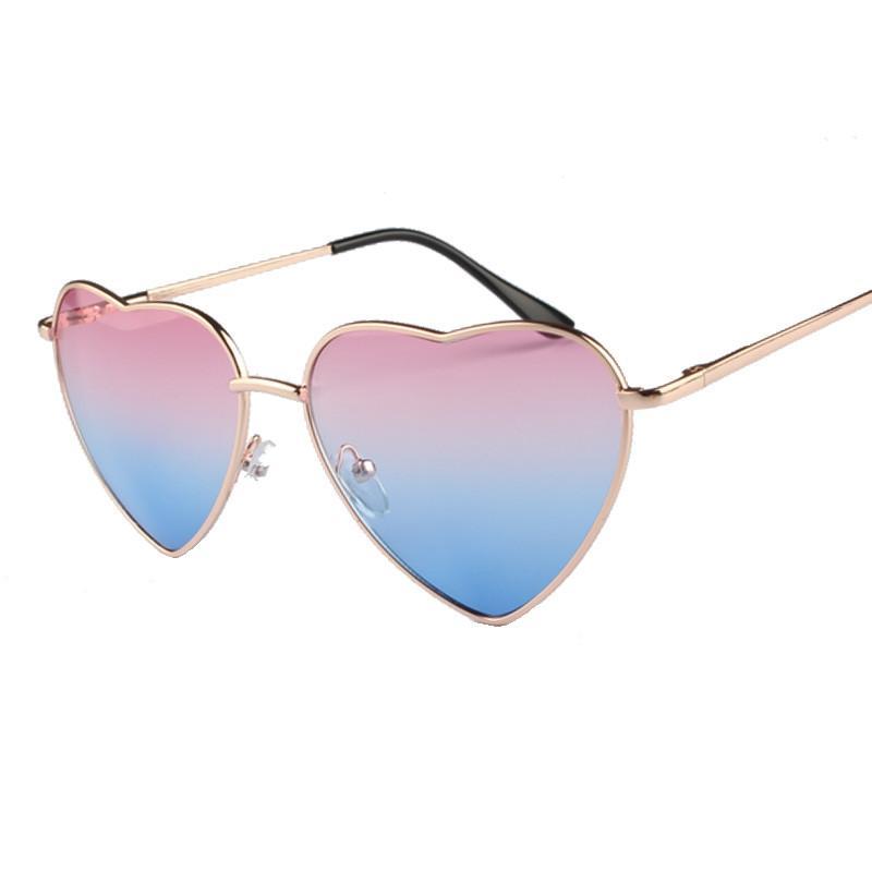 Heart Shaped Gradient Sunglasses