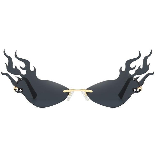 Flames Rimless Sunglasses