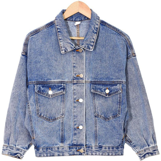 Vintage Oversized Sleeve Denim Jacket