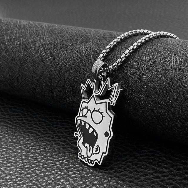 Lisa Simpson Lil Peep Necklace