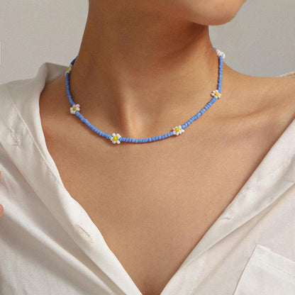 Beaded Flower Necklaces