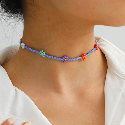 Beaded Flower Necklaces