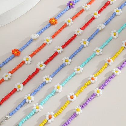 Beaded Flower Necklaces